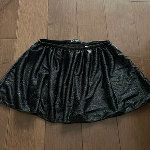 Black shimmer ballet skirt